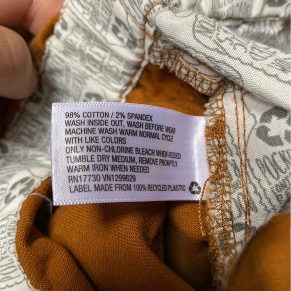 Wild Fable Shorts Womens Large Coral Orange Paper Bag Waist Recycled - Picture 5 of 10